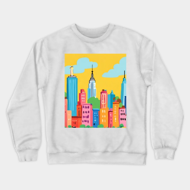 Travel to NewYork,USA ,Brafdesign Crewneck Sweatshirt by Brafdesign